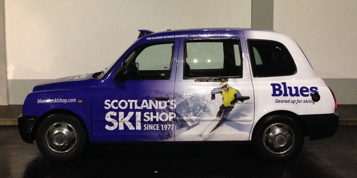 Edinburgh taxi advertising - Full Wrap 1