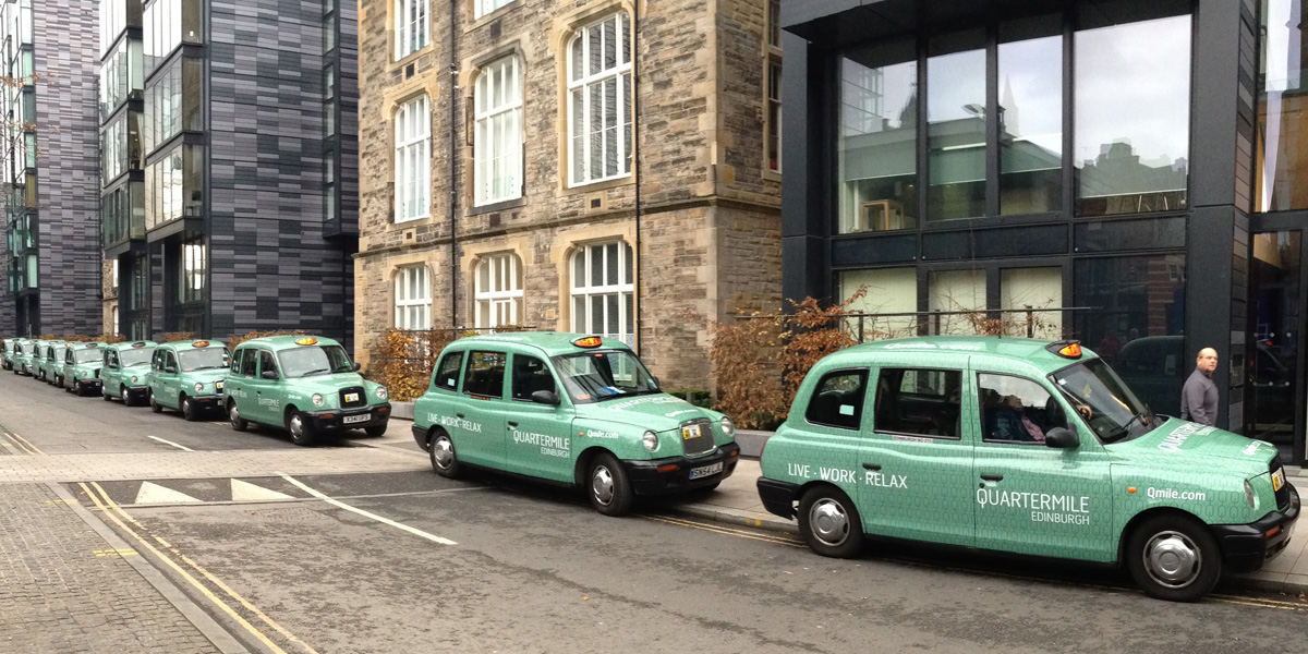 Glasgow taxi advertising - Full Wrap 3