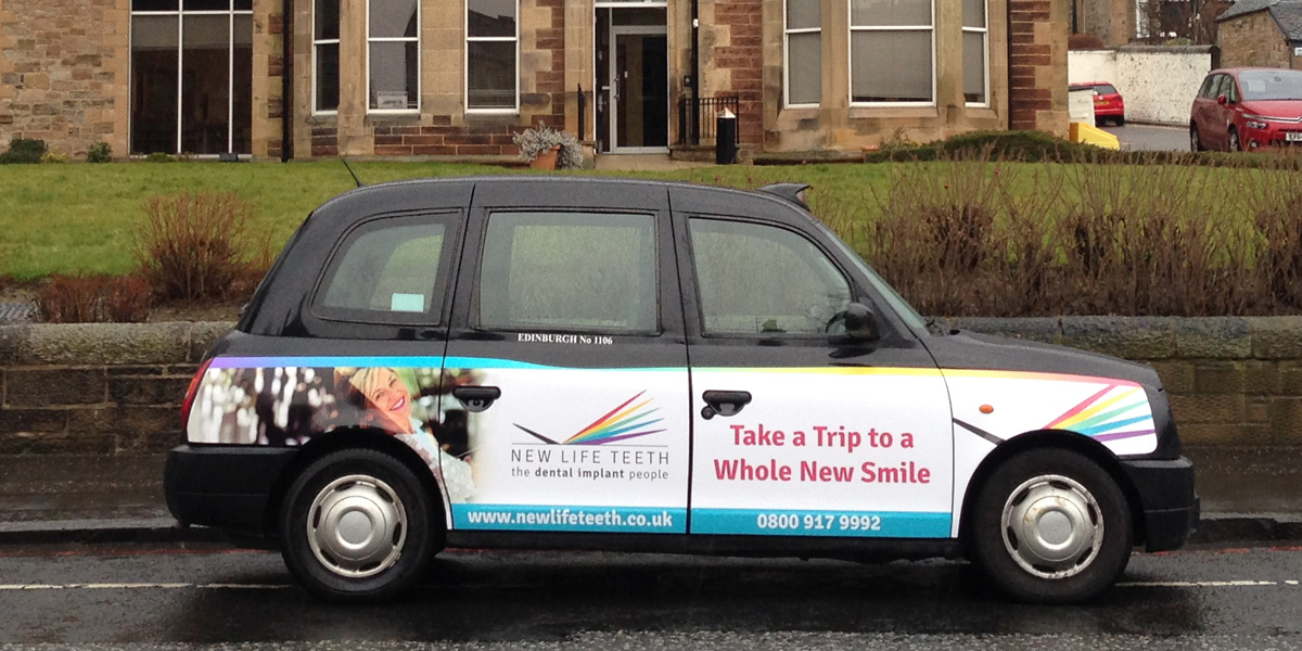 Superside taxi advertising Edinburgh 1