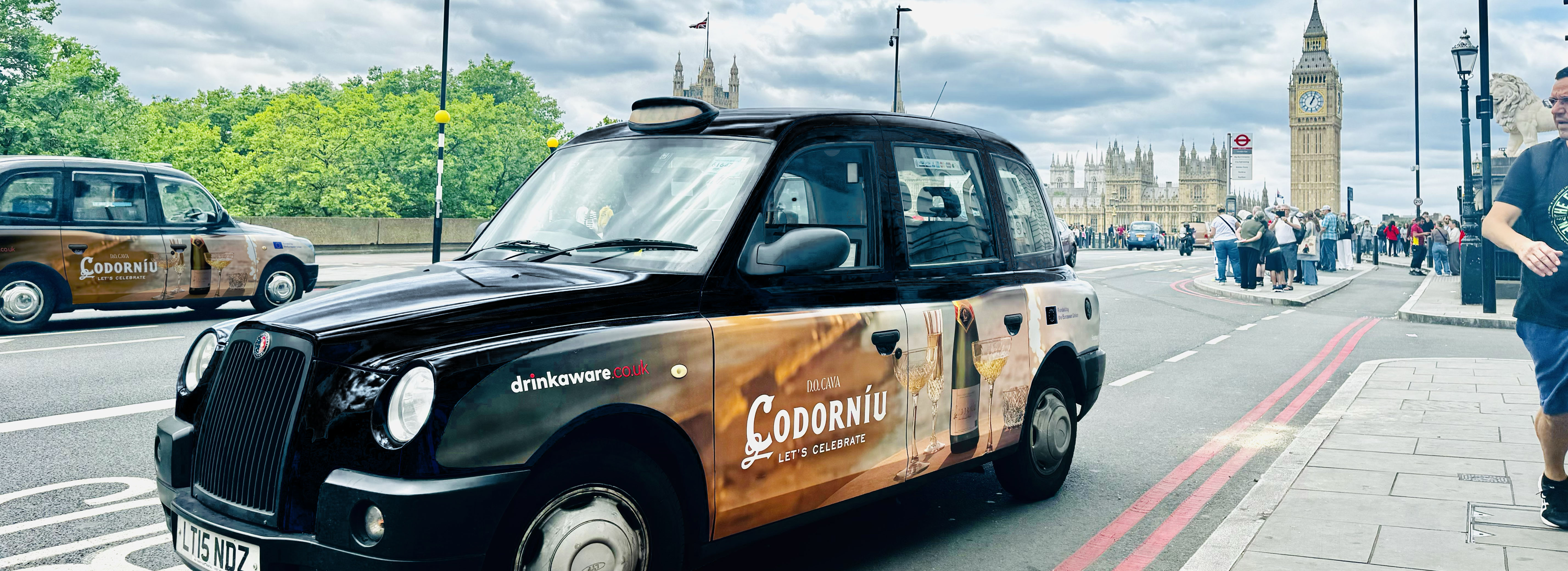 London Taxi Advertising Codorniu London