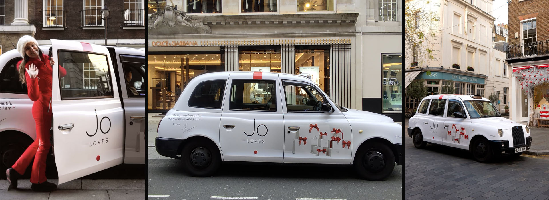 London Taxi Advertising Jo Loves Jo Malone