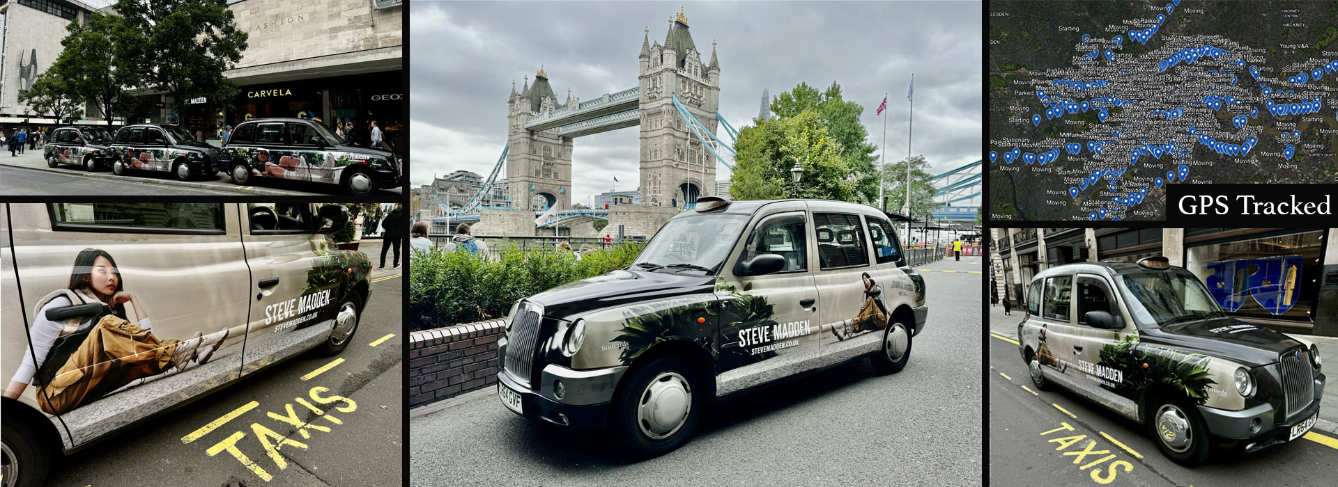 London Taxi Advertising Steve Madden Banner